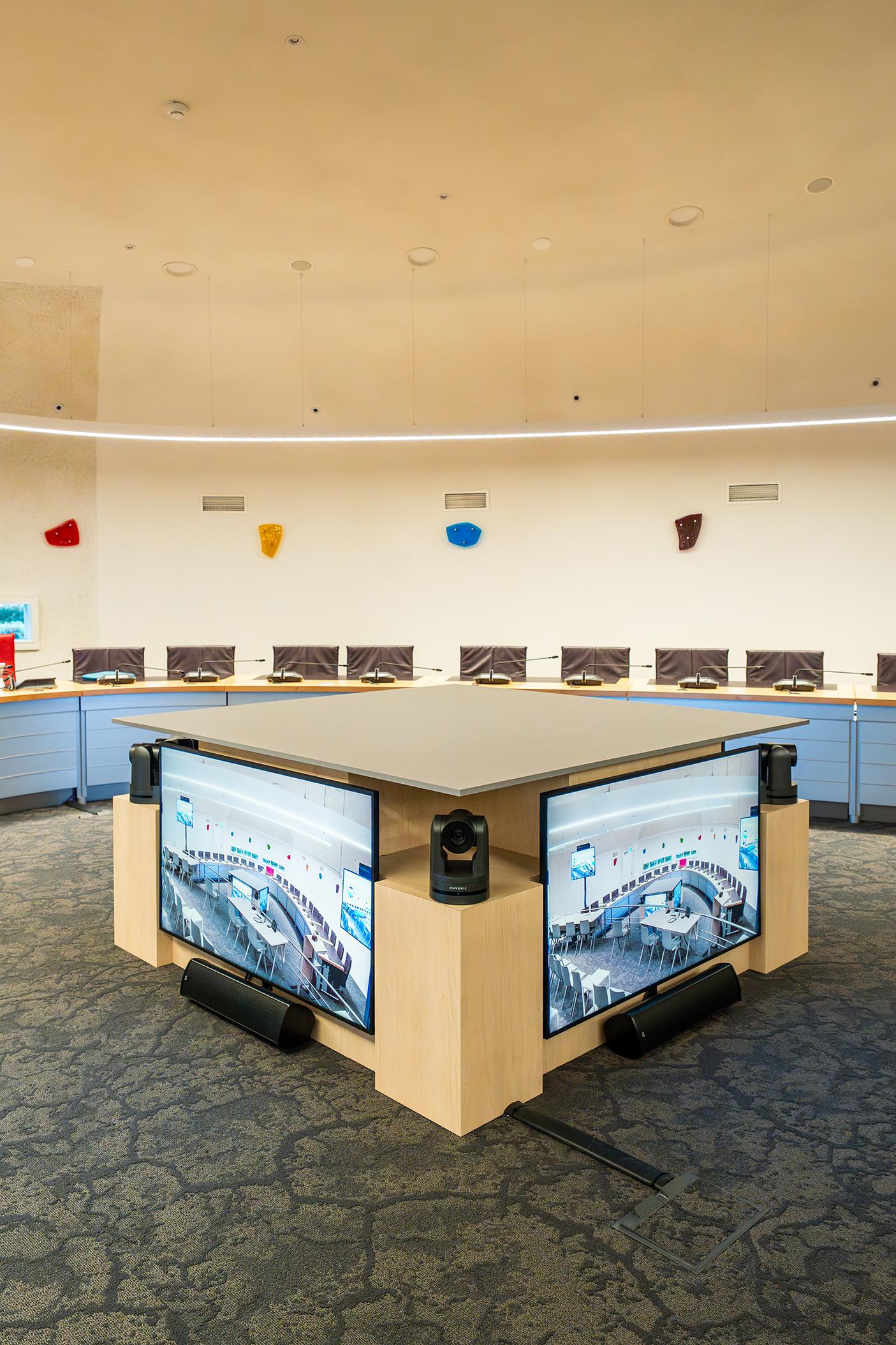 Flexibele inrichting raadzaal