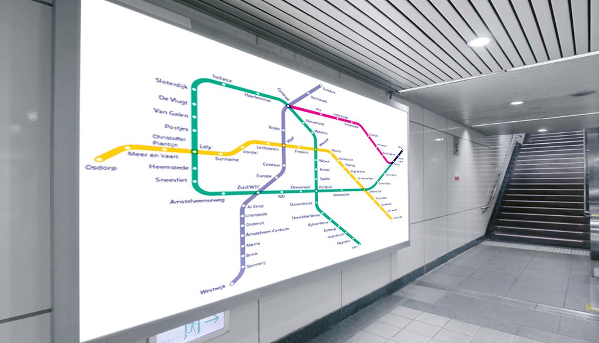 Wayfinding compleet geïntegreerd in uw narrowcasting oplossing