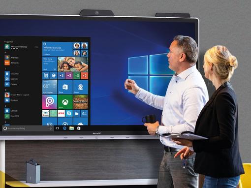 Sharp lanceert Windows Collaboration Displays